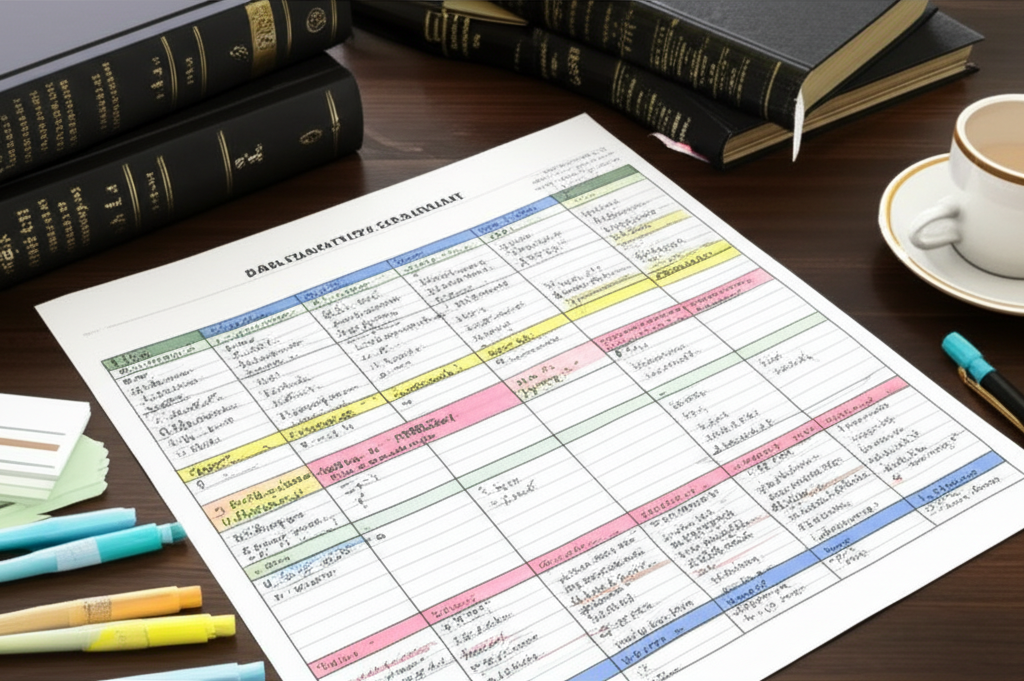12-Week Bar Exam Study Schedule